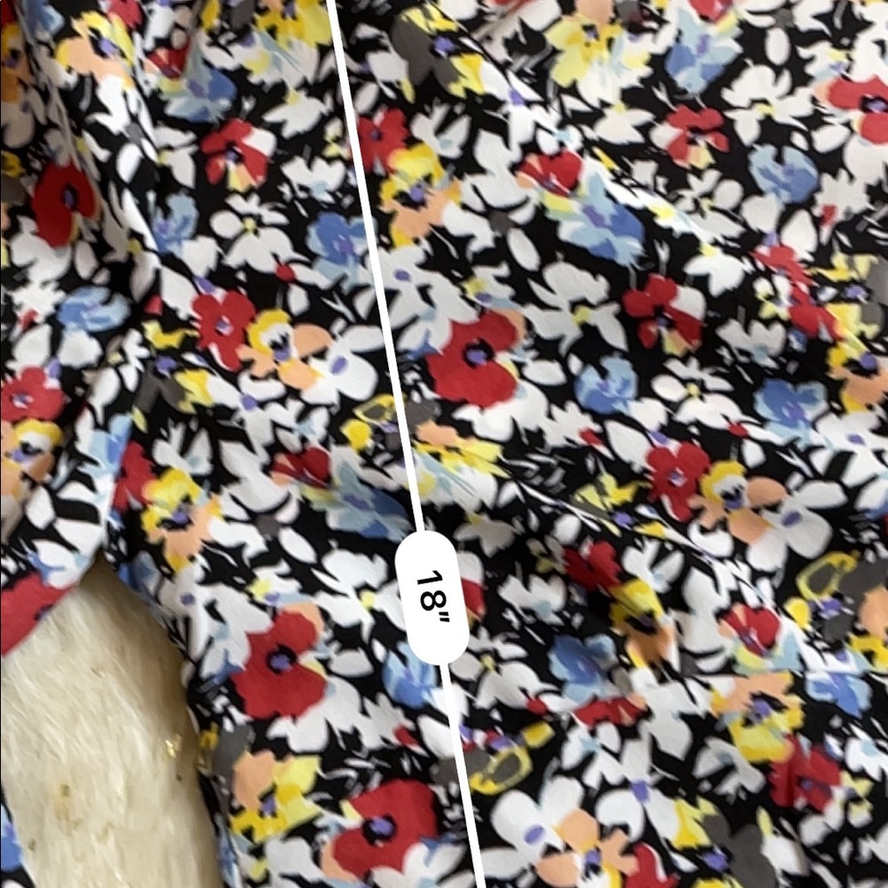 Missguided floral button down smocked blouse - Picture 4 of 4